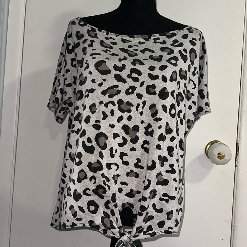 First Love Leopard Blouse